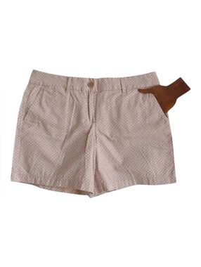 LOFT Shorts 100% Cotton Chino Lattice Print Size 8